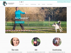 Webseite Champion Coaching - Hundetraining by Melanie Champion